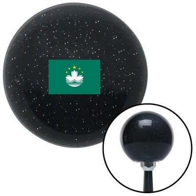 Macau Black Metal Flake Shift Knob w/ M16x1.5 Insert Shifter Auto Manual Brody