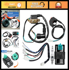EATAKWARD 5 Wiring Loom Kill Switch Coil CDI Spark Plug Kit for 50cc 70cc 90cc 1