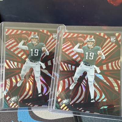 2025 Panini Revolution Red Swirl SP Kyle McCord Eagles Card Lot of 2 