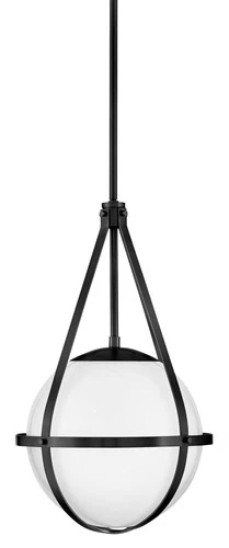 Lark 83677 Colby 1 Light 12"W Pendant - Black - Picture 1 of 7