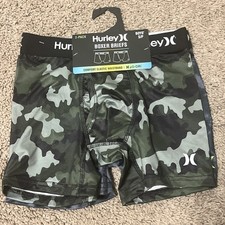 Hurley Comfort Elastic Waistband 2pk Boxer Brief Boys  S 6-8 NEW 20 Camo