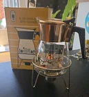 Vintage Crown Pyrex 8 Cup Coffee Jug w Warmer Stand Australian Glass New In Box!