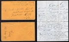 USA Orange Ga (unlisted PO?) 1860 Manuscript on Cover; Free-Frank; Letter