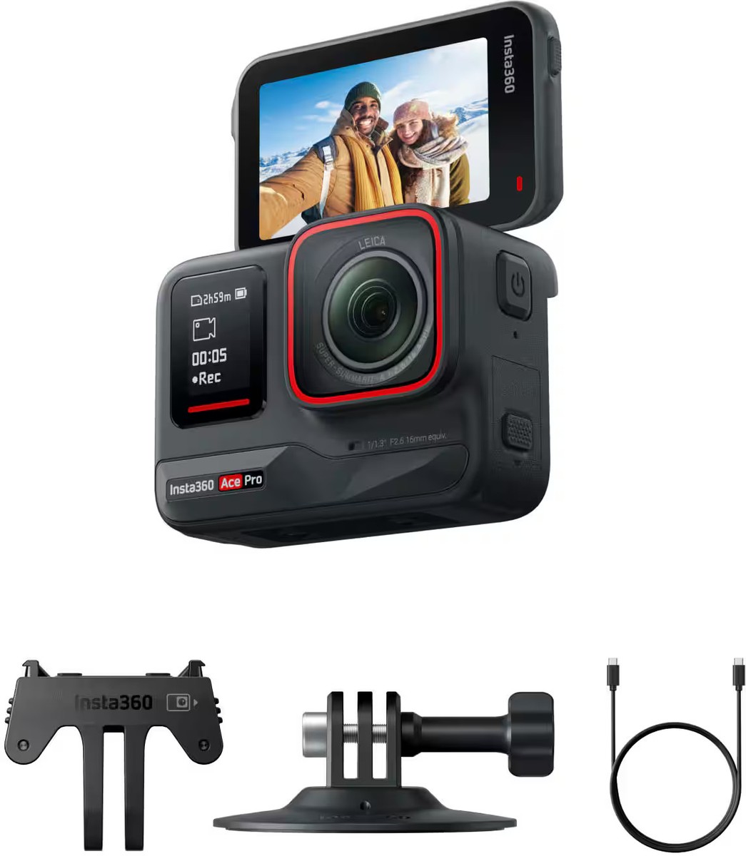 Insta360 - Ace Pro AI-Powered Waterproof Action Camera - Black | eBay
