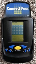 VTG 1995 Milton Bradley Connect Four Electronic Handheld Game-Monte Carlo WORKS