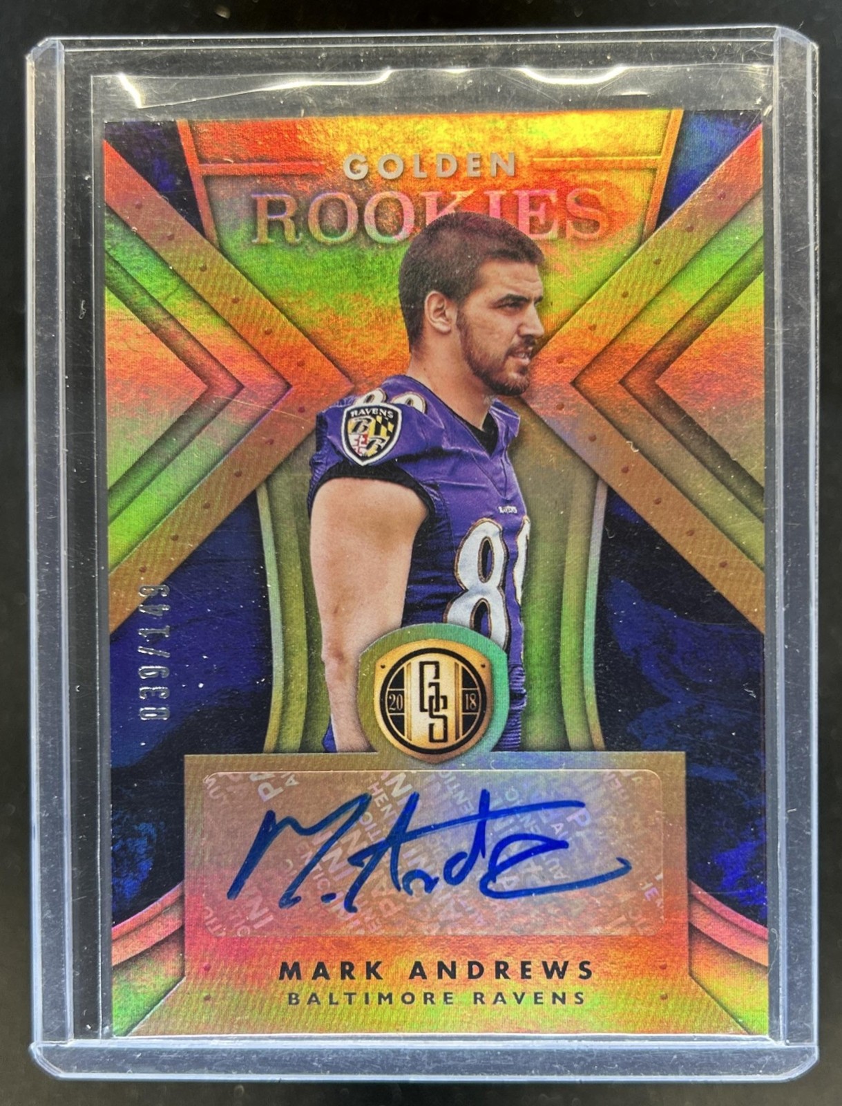 Mark Andrews Panini Gold Standard Golden Rookies Autograph #GRMA Base