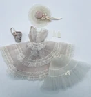 Vintage  Barbie Plantation Belle Fashion #966 Dress Petticoat Hat Purse Gloves