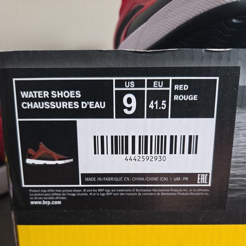 Sea-Doo Water Shoes Red Black Men's 9 Women's 10 - Picture 6 of 7