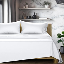 100 Egyptian Cotton Queen Sheets Set - Luxury 1200 Series Star Sleepin' Collect