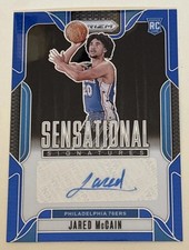 2024-25 Panini Prizm  Sensational Signatures Jared McCain #SS-JMC Blue Prizm /49