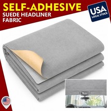 For Toyota Corolla Camry Rav4 2010-2020 Headliner Suede Grey Adhesive 1.5m