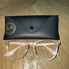 RAY BAN RB 7046 5953 51mm Transparent Clear W/ Baby Pink Sides