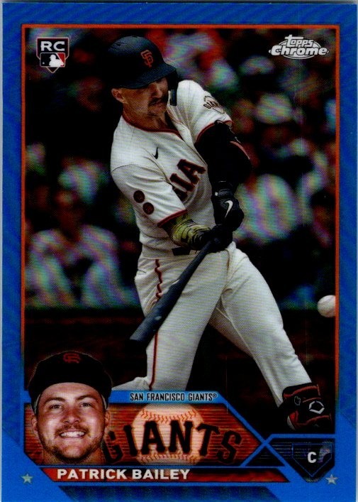 2023 Topps Chrome Update #USC217 Patrick Bailey /150 Blue Refractor RC Rookie