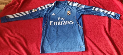 Camiseta visitante Cristiano Ronaldo Real Madrid 2013-14 M manga larga L/S Portugal rara - Imagen 1 de 18