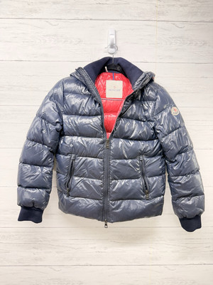 Moncler Enfant Down Puffer Jacket Blue Size 13 Made In Italy