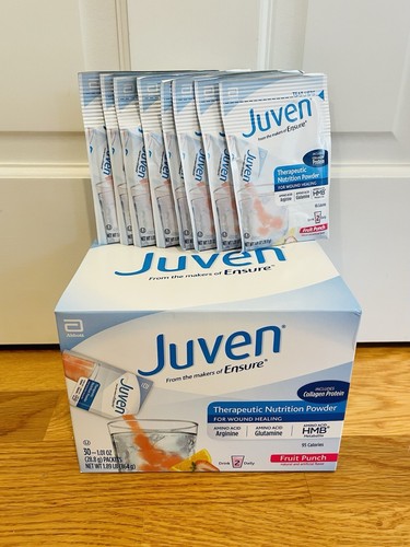 Lot 38 Packets JUVEN Fruit Punch Therapeutic Nutrition Powder for Wound Healing