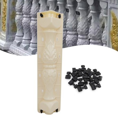 2pcs 60cm Moulds Balustrades Mold for Concrete Plaster Cement Plastic Casting US