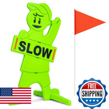 GoSports Kids at Play Safety Sign - High Visibility Slow Down for Street