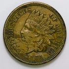 1862 Indian Head Cent 1c XF k575