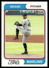 2023 Topps Heritage Pablo López Miami Marlins #341