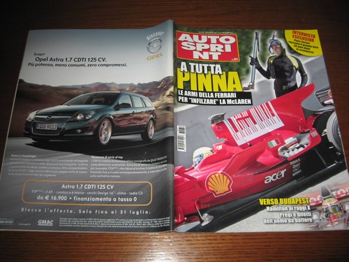 AUTOSPRINT 2008/31=PIERO FERRARI RACCONTA ENZO=TEST VW SCIROCCO=MASERATI 4P S