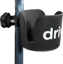 Drive Medical Clamp-On Cup Holder For Walker, Rollator, & Wheelchair,