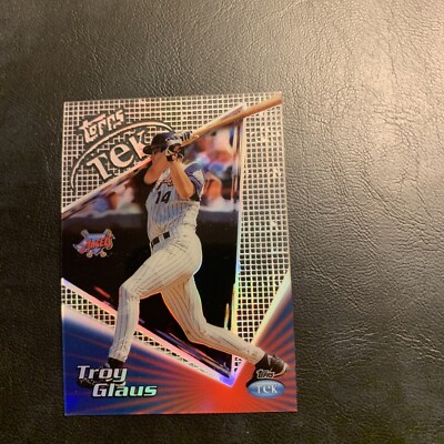 C32b   1999 Topps Tek #10a Troy Glaus California angels￼￼￼￼ ￼￼￼,￼pattern￼ 30