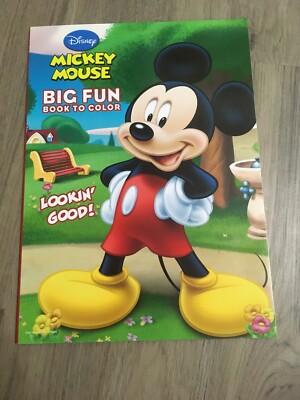 Disney Mickey Mouse Coloring Book Big Fun Book to Colour NEW | eBay