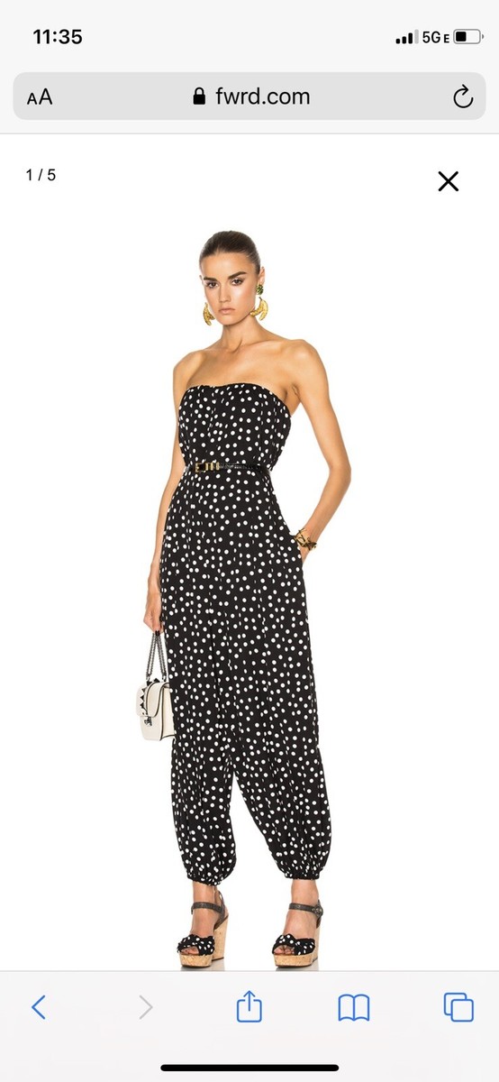 Dolce & Gabbana Silk Jumpsuit Romper Size Italian 38 New