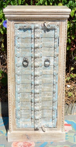 Indian Antique Door Wardrobe Cupboard Storage Vintage Statement Cabinet - Picture 2 of 12