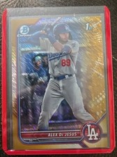 2022 Bowman Chrome Prospects Alex De Jesus Gold Shimmer Refractor /50 #BCP-164