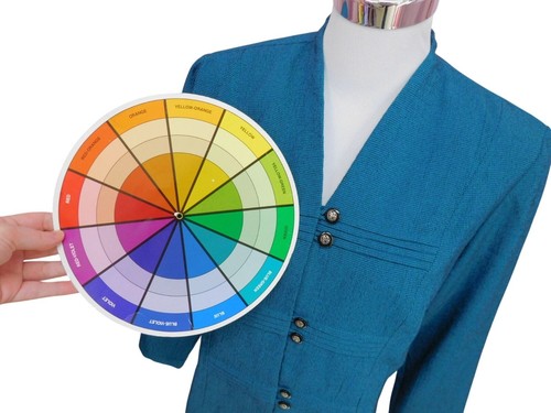 Miss Dorby Petite Women Teal Textured Button-Front Blazer Jacket Sz 10 - Picture 4 of 8