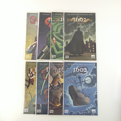 Marvel 1602 #1-8 Complete Set Lot Neil Gaiman Renaissance NM 2003