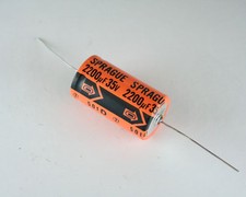  10pcs 2200uF 35V Axial Electrolytic Aluminum Capacitor DC 85C 2200mfd 35VDC