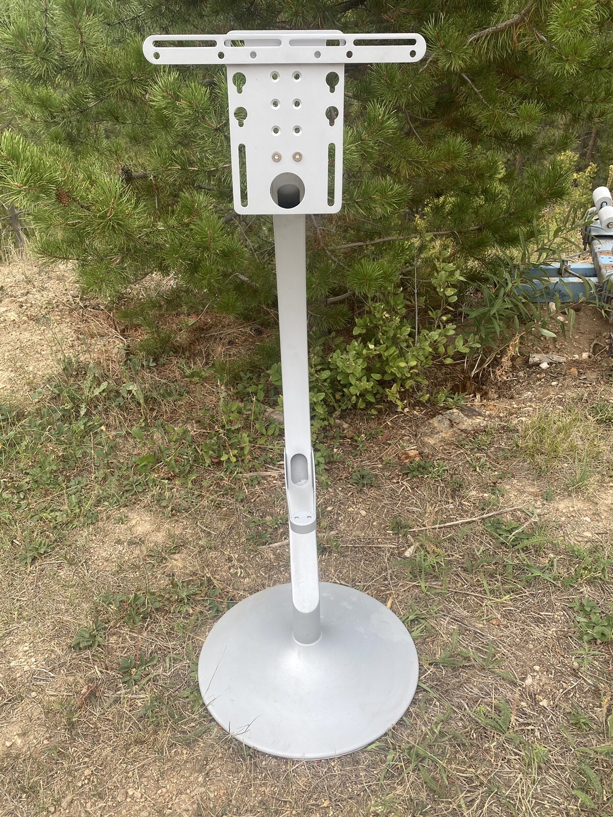 swivel tv mount stand adjustable - 49.5” tall Gray Grey-image
