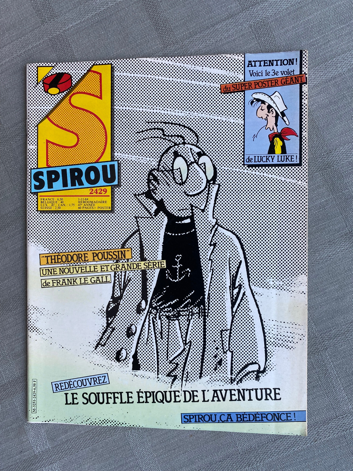 Spirou Weekly No. 2429 1984 In Good Condition Without The Supplement