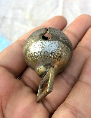 Vintage Primitive Victorian No 22 Unique Brass Bell Victorian