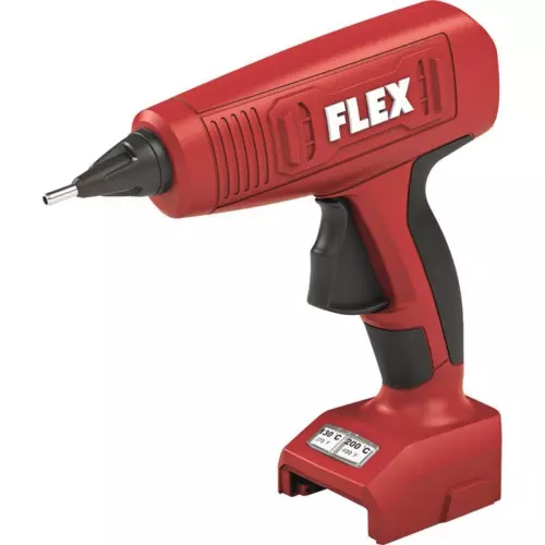 Pistola per colla a caldo a batteria Flex 18 V GG 200 18 solo in scatola, senza batterie/caricabatterie
