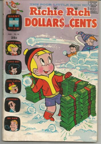 Richie Rich Dollars and Cents #35 : March 1970 : Harvey Comics - Imagen 1 de 1