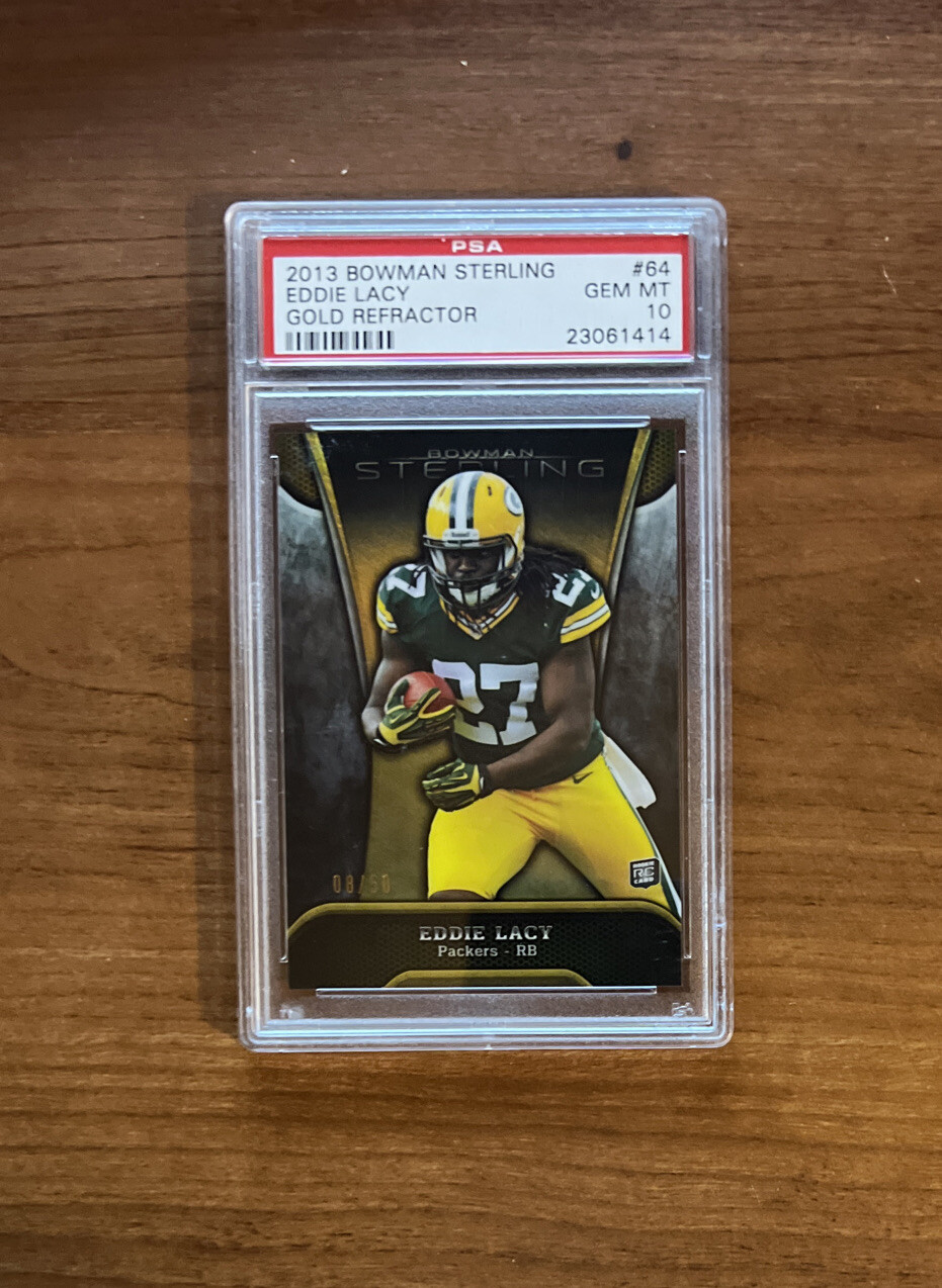 Eddie Lacy Bowman Sterling #64 Gold Refractor