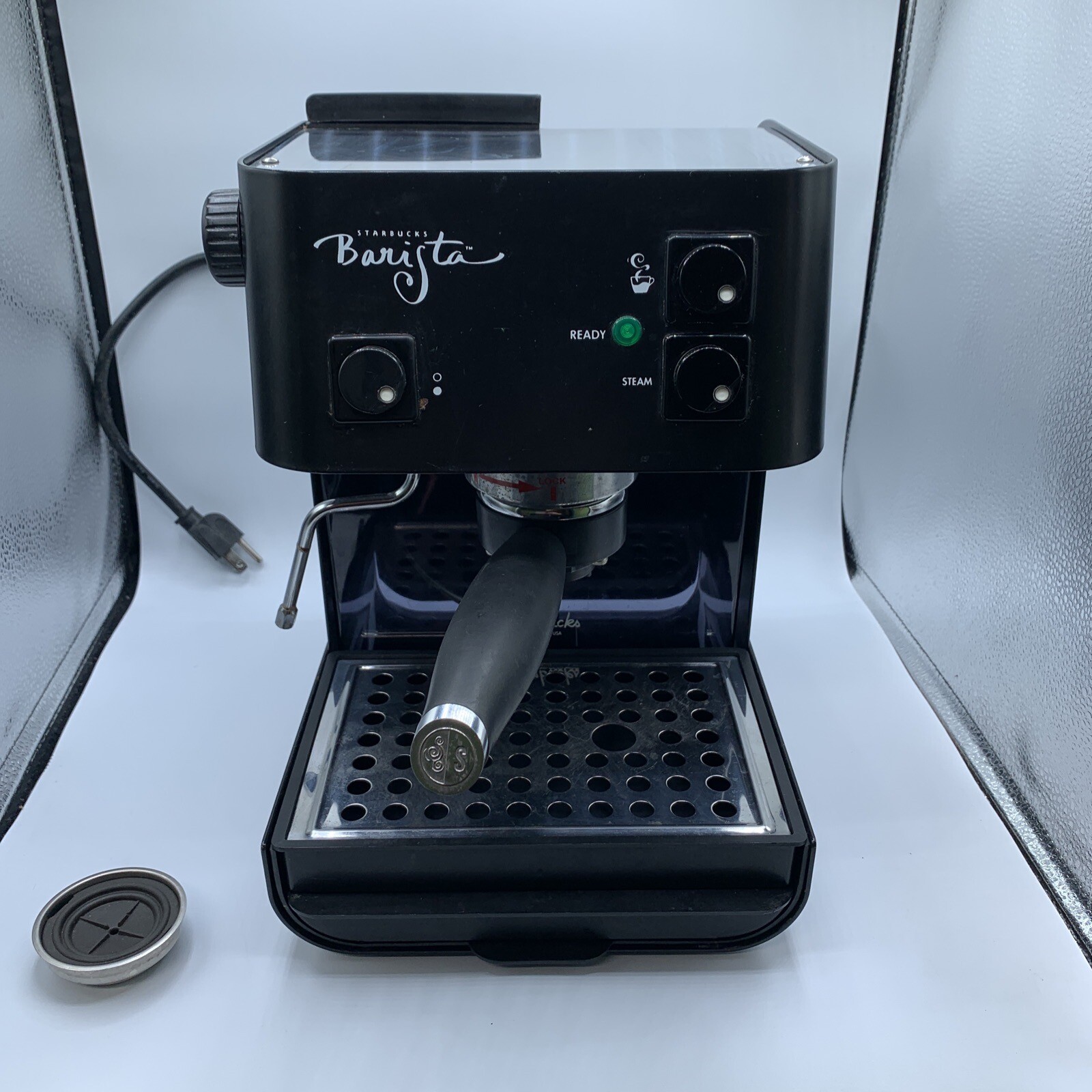 Starbucks Barista Stainless SIN006 Espresso Machine Saeco Working See