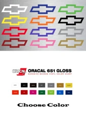 Chevy Bowtie Logo Emblem Vinyl Decal - Window Sticker Car Truck Chevrolet