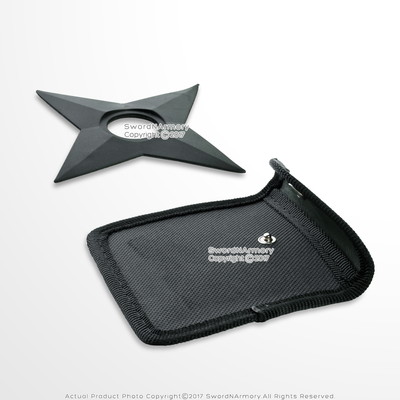 5' Black Rubber Training 4 point Star