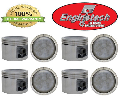 GM Buick 455 7.5L V8 Enginetech Hyper-Eutectic Pistons SET (8) 1970 ...