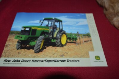John Deere Super Narrow & Narrow Tractor For 2001 Brochure FCCA