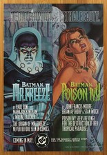 1997 DC Comics Batman Mr. Freeze Poison Ivy Print Ad Poster Stelfreeze Promo Art