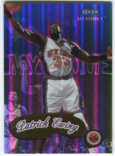 1999-00 MYSTIQUE Patrick Ewing *GOLD NMMT Knicks NBA HOF card #71