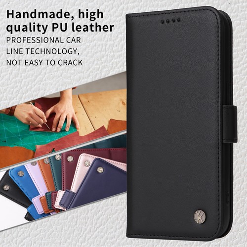 Leather Wallet Case For Samsung GalaxyS25 S24 S22 S23 Ultra S21 S20+ Flip Cover - Picture 13 of 83
