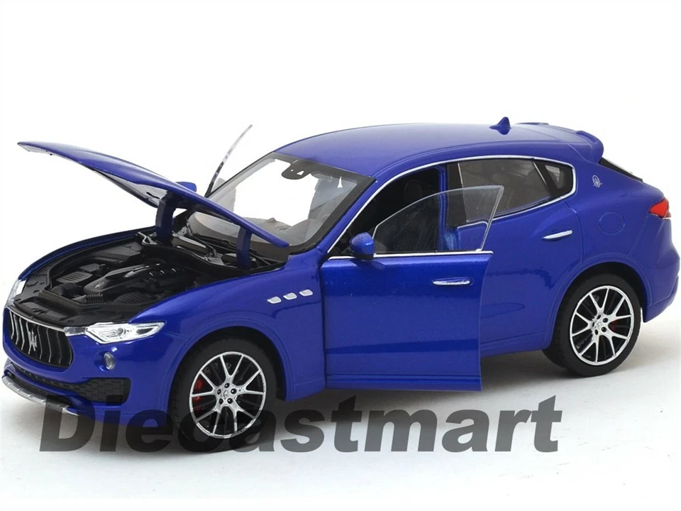 WELLY 24078 MASERATI LEVANTE SUV 1:24 DIECAST MODELO COCHE ROJO/AZUL NUEVO Foto 4 de 4
