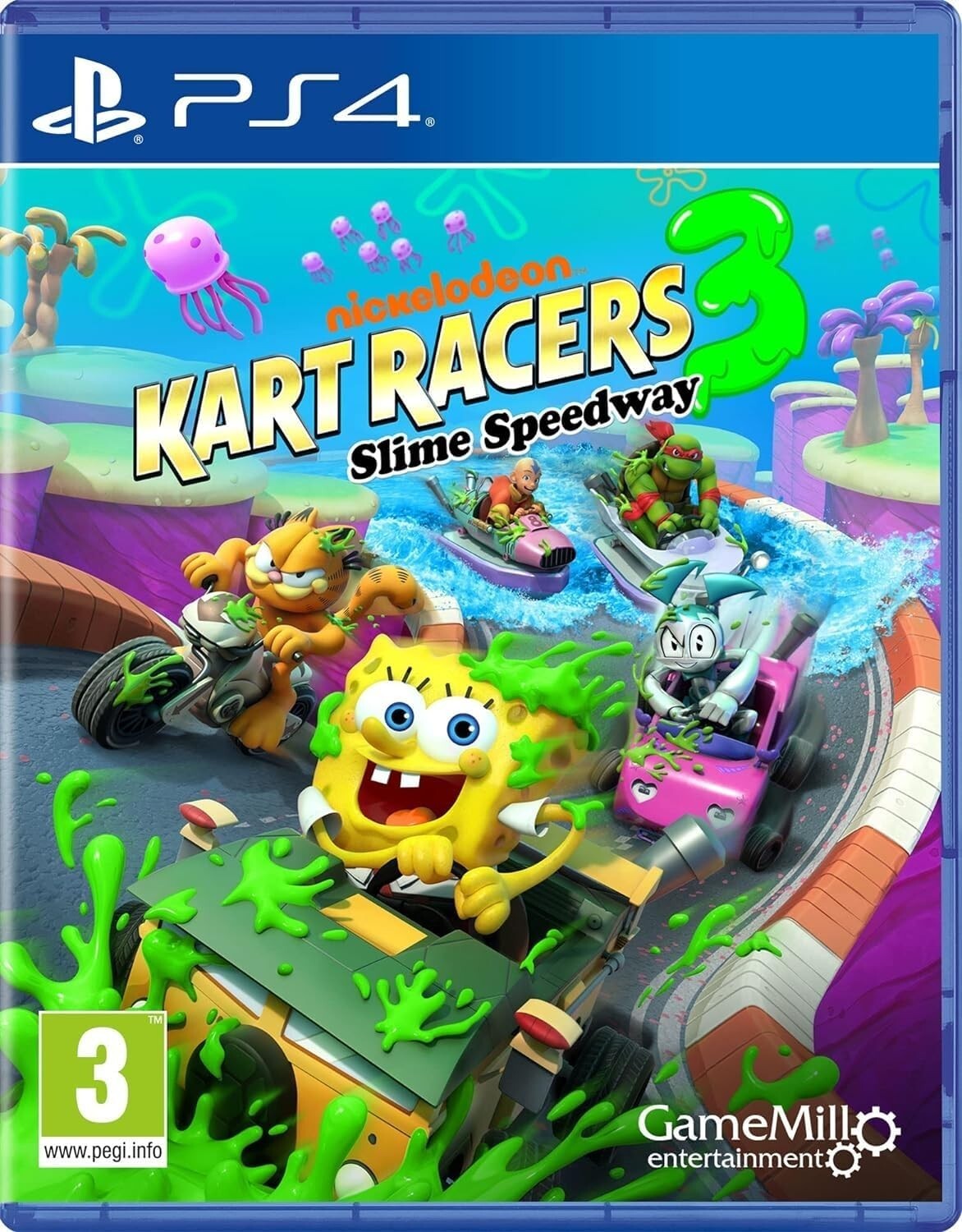 Nickelodeon Kart Racers 3 Slime Speedway PS4 * New & Sealed PlayStation 4 Game *